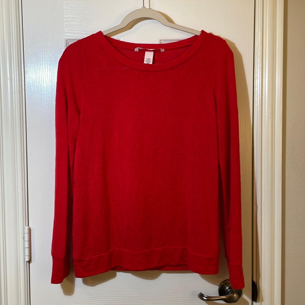 Red Victoria’s Secret pj top